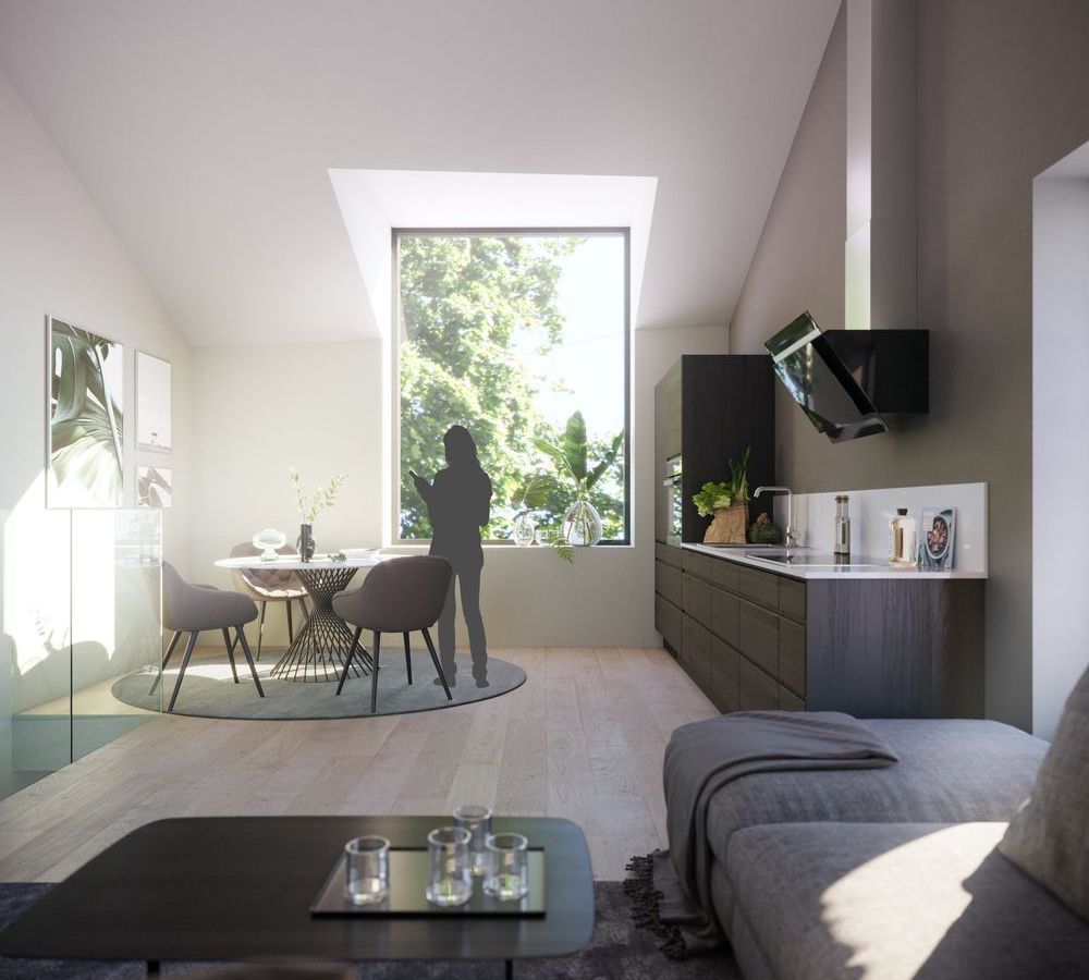 Stue i Townhouse, Hus 1
